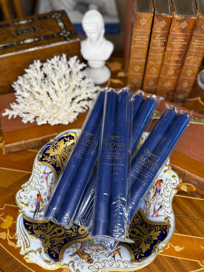 Caspari Straight Taper 10" Candles in Marine Blue- 2 Candles Per Package