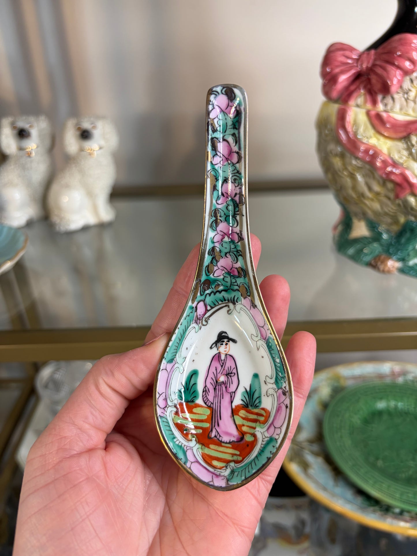 Lovely Famille Rose spoon!