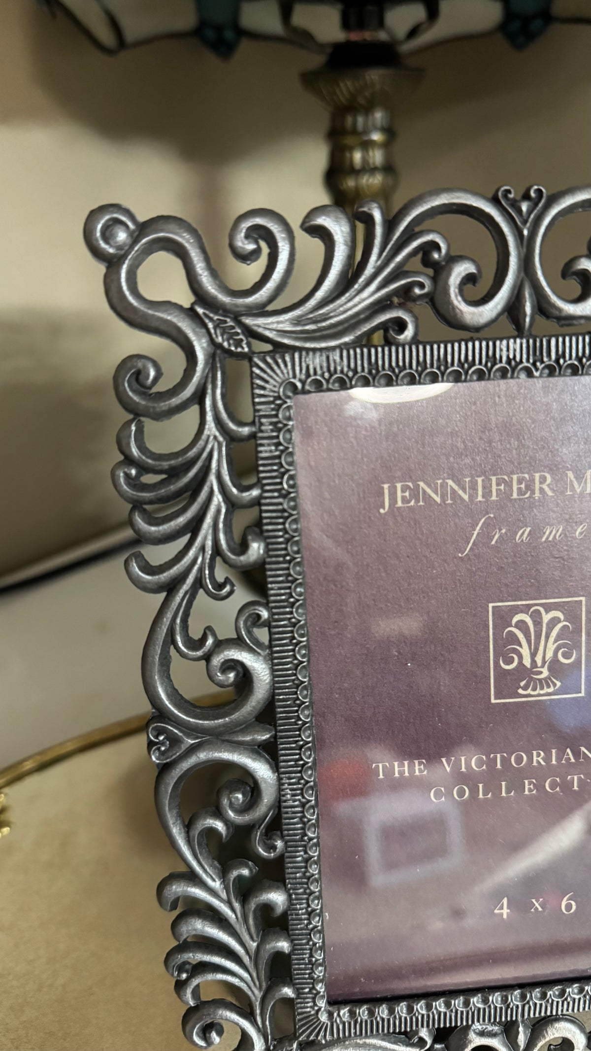 Jennifer Moore Brass 4x6 Picture Frame Victorian Metal Collection New Old Stock