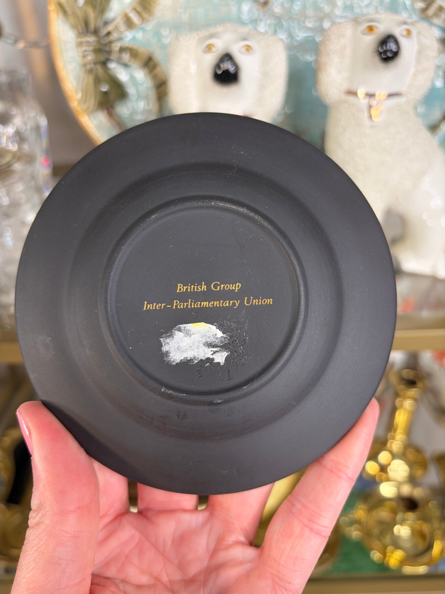 Beautiful Wedgwood Crest of Tudor Portcullis Trinket dish!