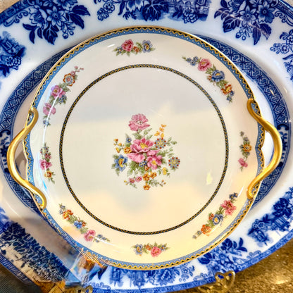 Rare & beautiful Theodore Haviland French Limoges cake plate 10 x 9.5