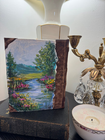 Solo live Hand painted medium journal 6x8”