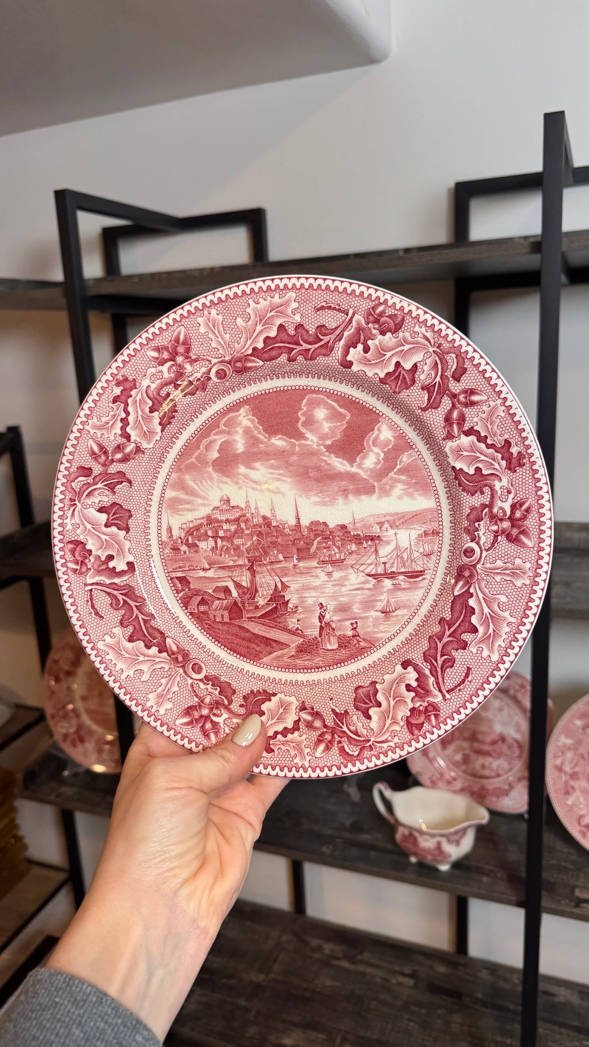 Vintage Johnson bros View of Boston Historic America read transferware