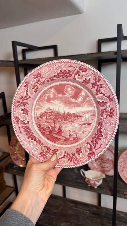 Vintage Johnson bros View of Boston Historic America read transferware