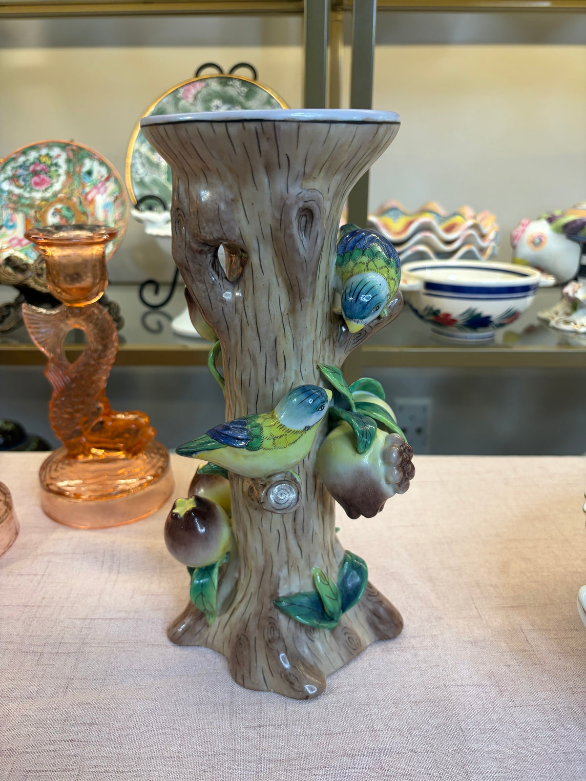 Lovely bird candleholder!