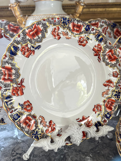 RESERVED - AMYLEA- Live 08/11 Elegant Antique Set of 8 Copeland England Dinner Plates - Marked And Date Stamped Circa 1899 Outstanding Condition 10”