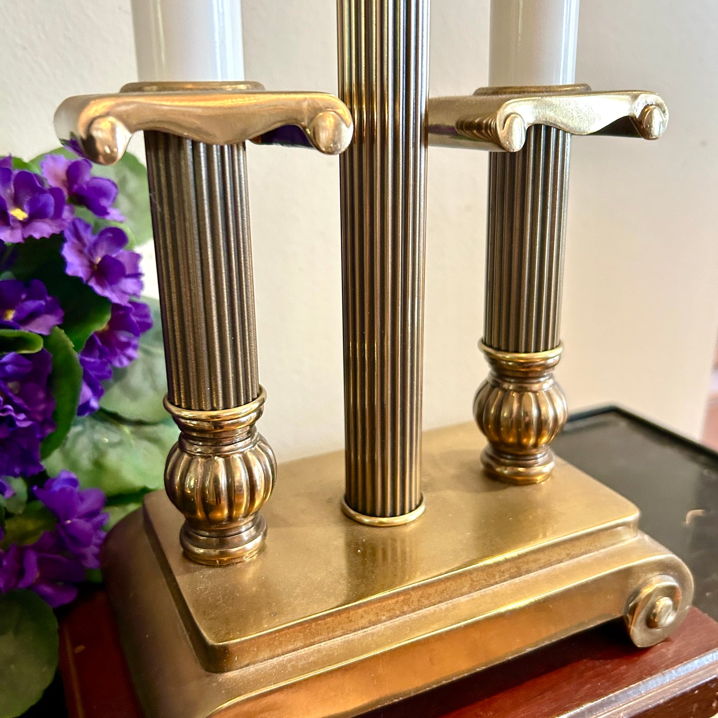 Pair designer Rembrandt French Regency Candelabras Table Lamps 30 in circa 89