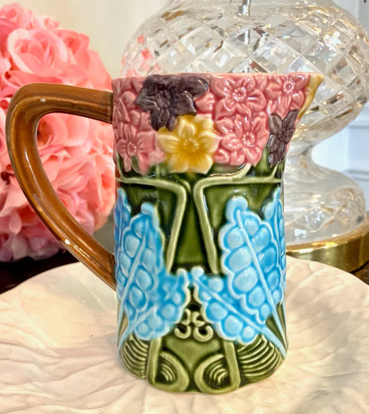 Vintage majolica pitcher by Jay Wilfred for Andrea by Sadek