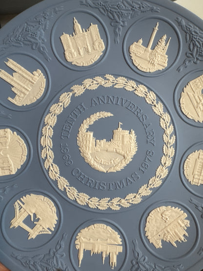 Wedgwood Christmas 1978 tenth anniversary plate