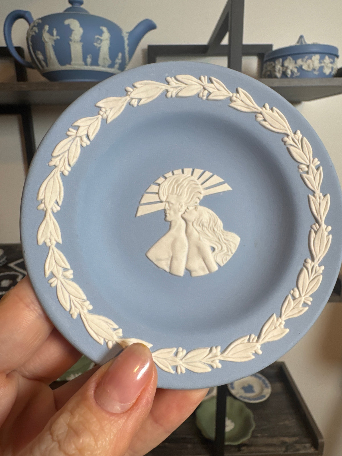 Wedgwood lavender white dish 4.5”