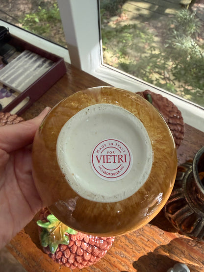 Lovely Vietri acorn lidded dish! 5 available; sold separately!