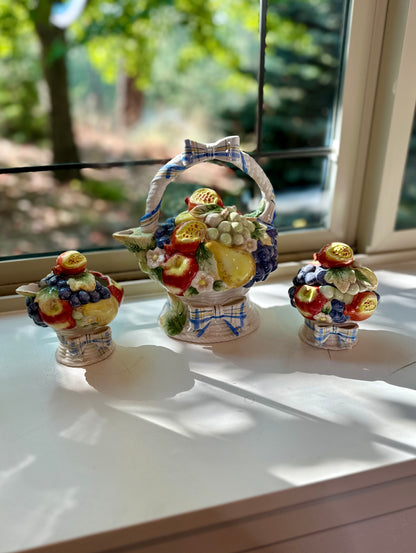 Vintage Fitz and Floyd 3-pc Tea Set, Circa 1997, 9”