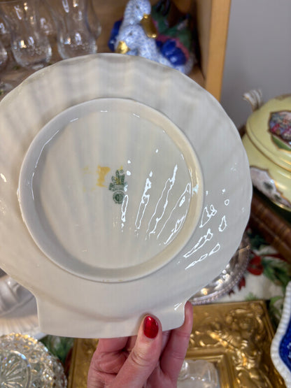 Belleek Irish shell plates set of 3!