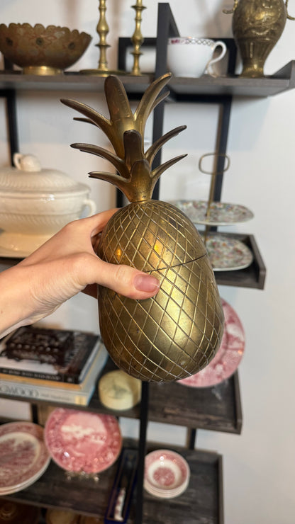 Reserved brass pineapple