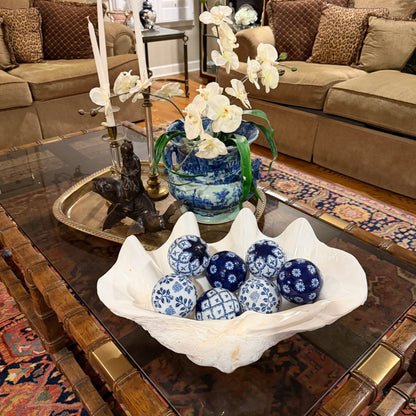 The elusive Vintage massive clam shell centerpiece planter