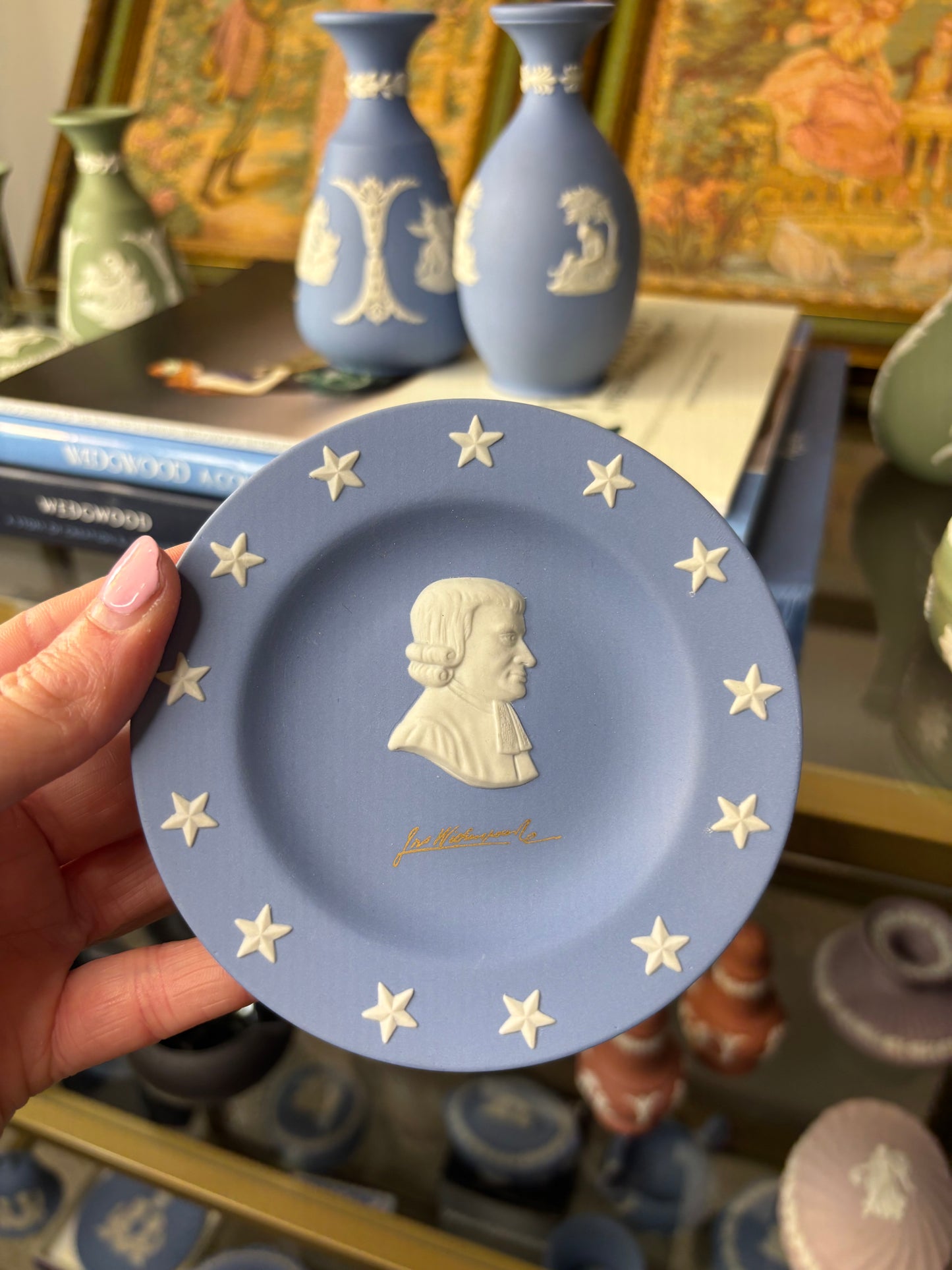 Wedgwood Jasperware New Jersey state series! In original box!