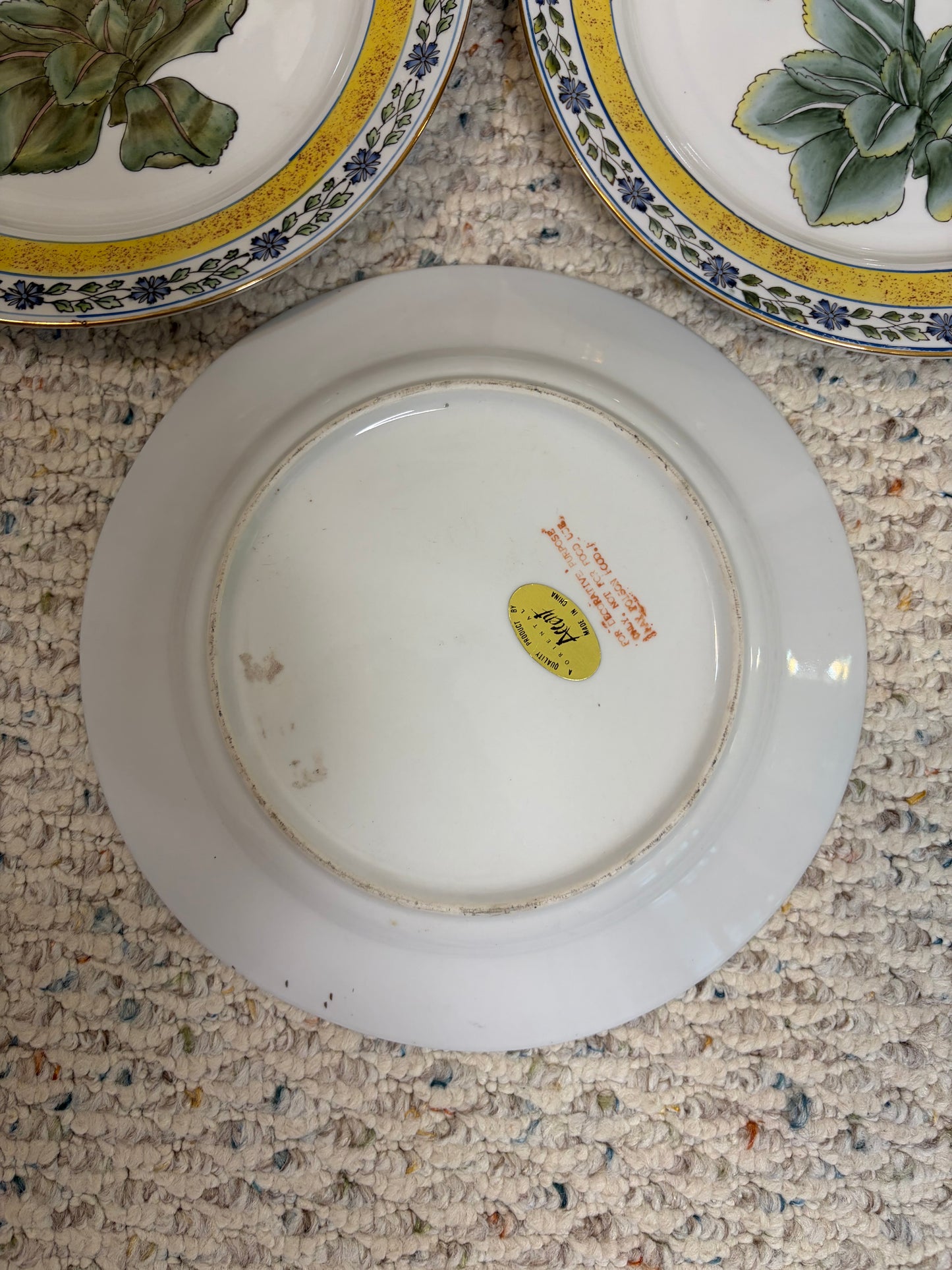 Beautiful butterflies and florals set of decorative plates! Instant plate wall!