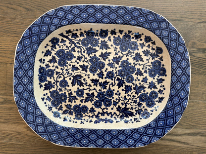 Live 5/26 for Dawn - Antique Ridgways Hawthorn Blue & White Platter (19”)