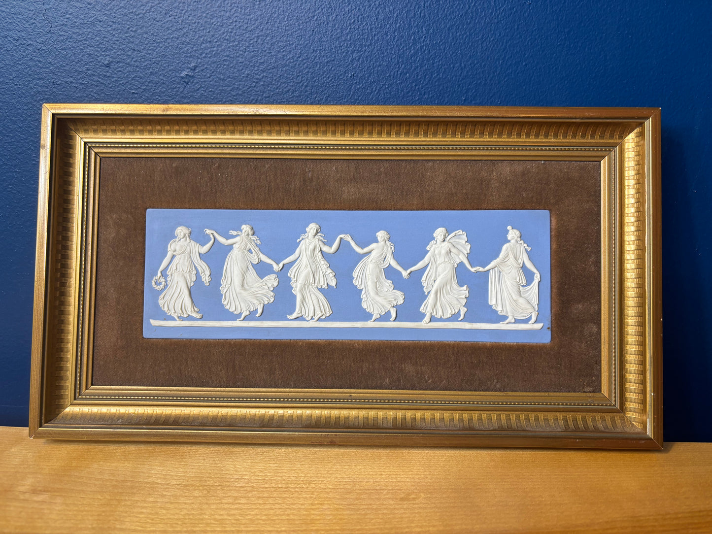 Stunning Wedgwood Jasperware Framed Dancing Hours!