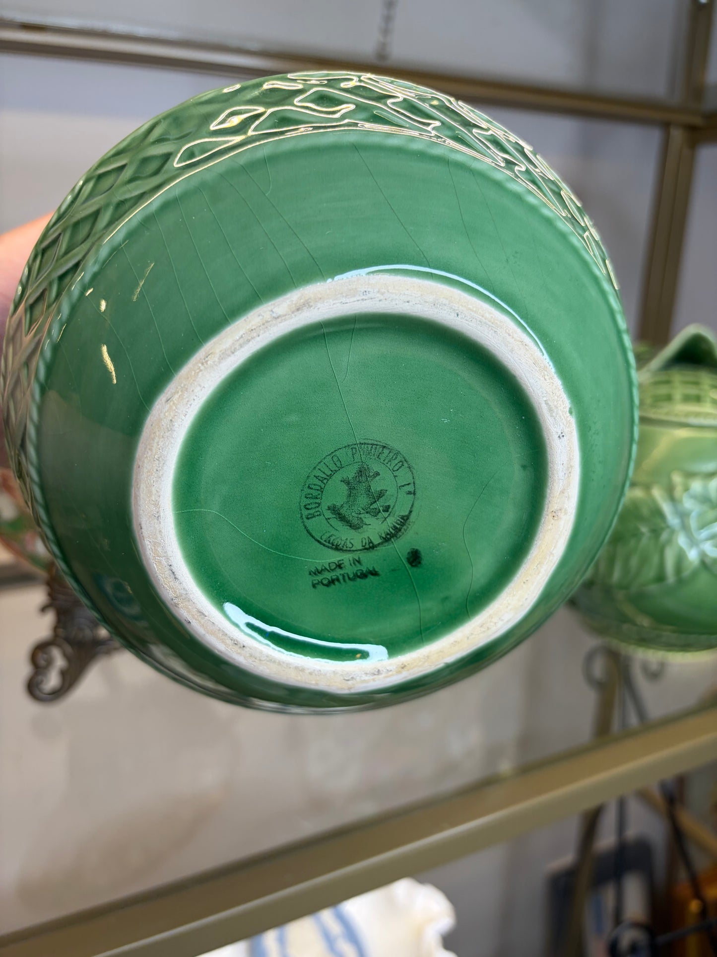 Bordallo green pitcher!