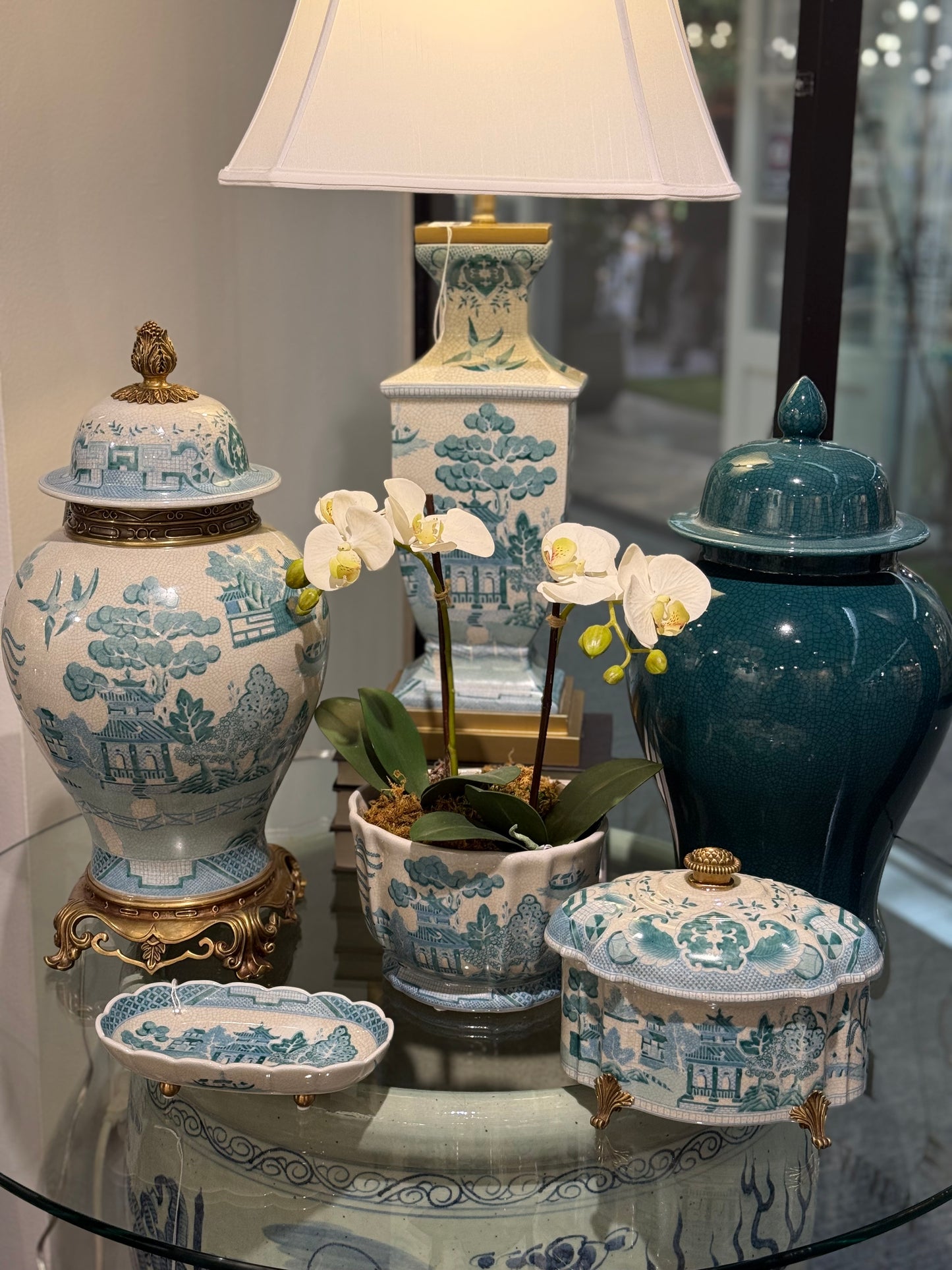 Danny's Fine Porcelain - Turquoise Willow Porcelain Collection (Sold Separately)