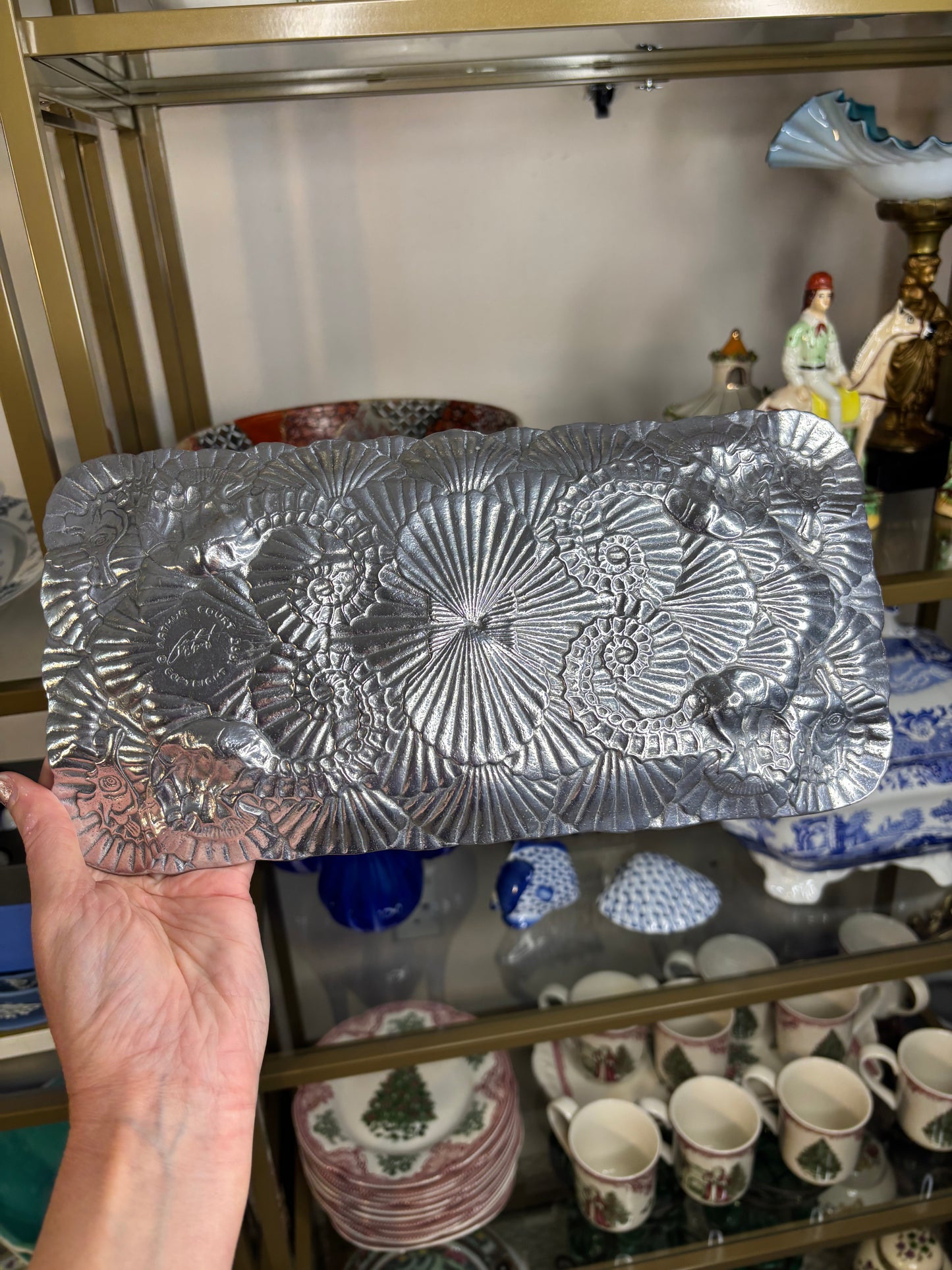 Arthur Court vintage shell platter!