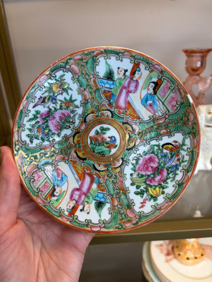 Antique Famille rose small plate! As is!