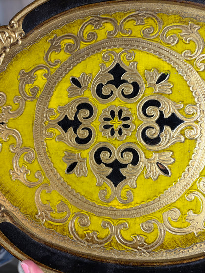 Gorgeous Florentine oval tray!