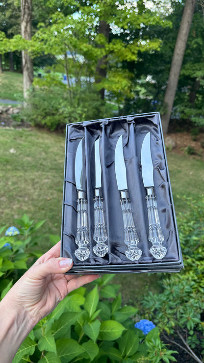 Waterford crystal set of 4 knives