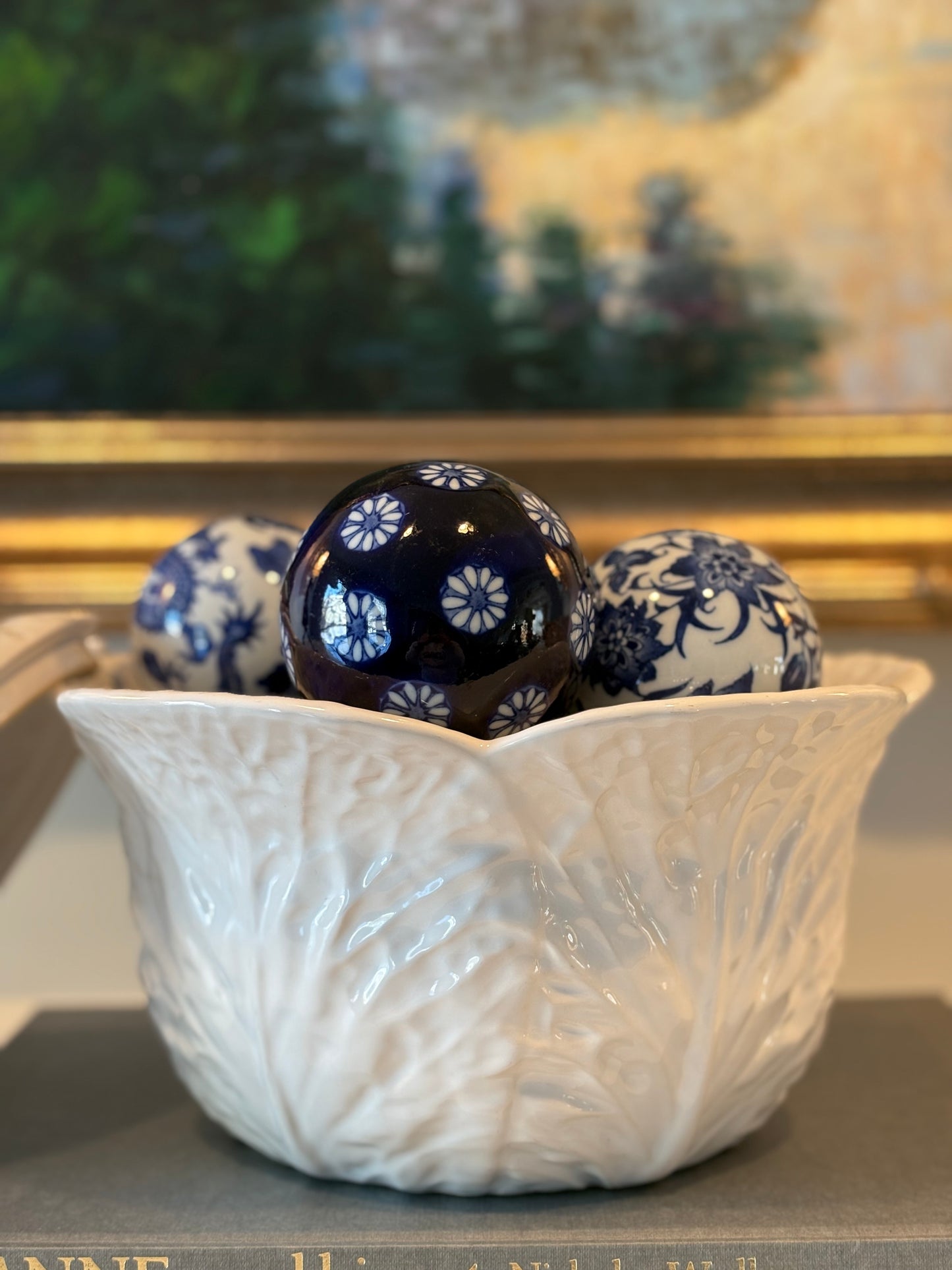 Large White Cabbage Covered Tureen