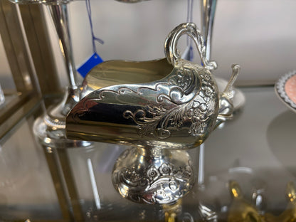 Lovely ornate floral sugar scuttle with mini scoop