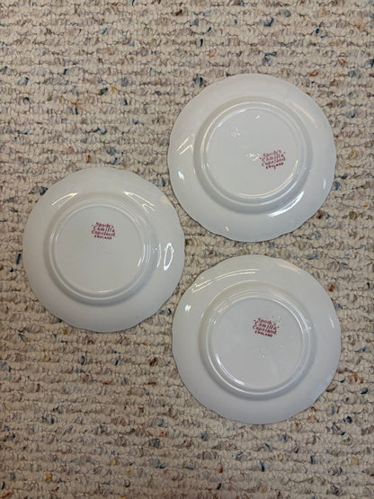 RESERVED - NANNAVOLIO - Copeland Spode Camilla bread plates set of 3!