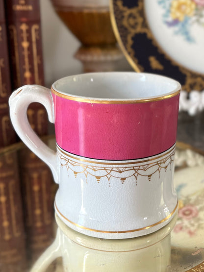 Live 09/15 19th Century Ott & Brewer Etruria Pink Porcelain Bathroom Vanity Set 1871-1874