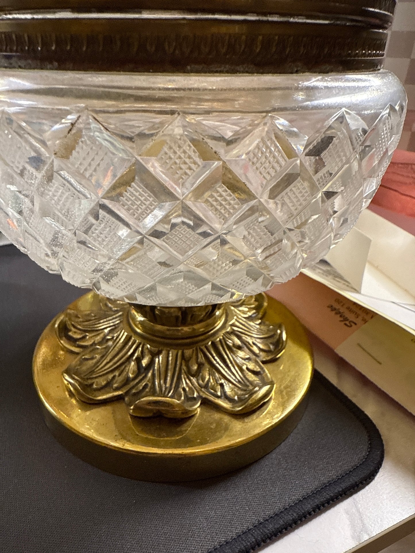 Antique Bronze-Mounted Cut Crystal Lidded Jar, c. 1890–1910