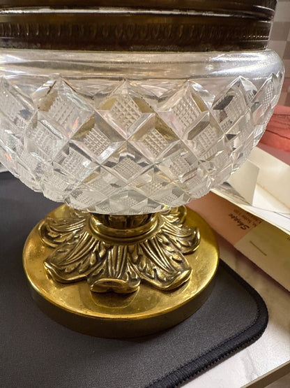 Antique Bronze-Mounted Cut Crystal Lidded Jar, c. 1890–1910