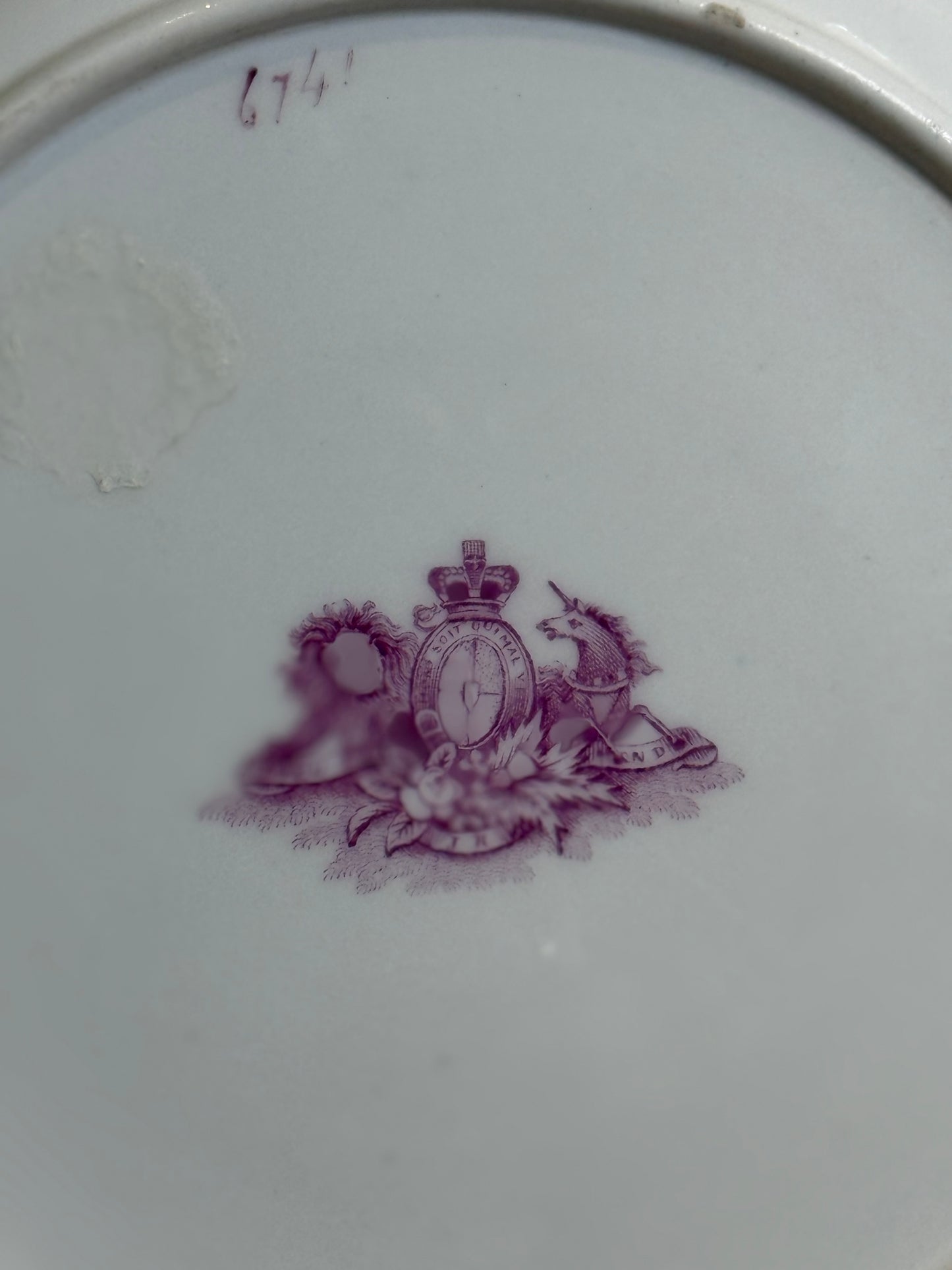 Pair of Ridgway Seascape Plates, c. 1870 | Green-Ground with Gilt, 9” Diameter