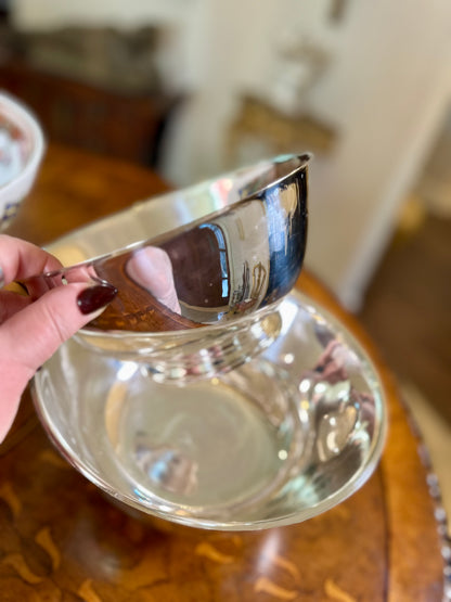 Vintage Silver-Plated Revere Bowls | Curated Nested Set of Five | Oneida & Gorham