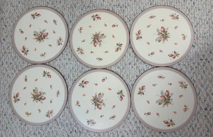 Vintage Pimpernel Rosebud round placemats set of 6!