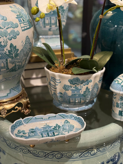 Danny's Fine Porcelain - Turquoise Willow Porcelain Collection (Sold Separately)