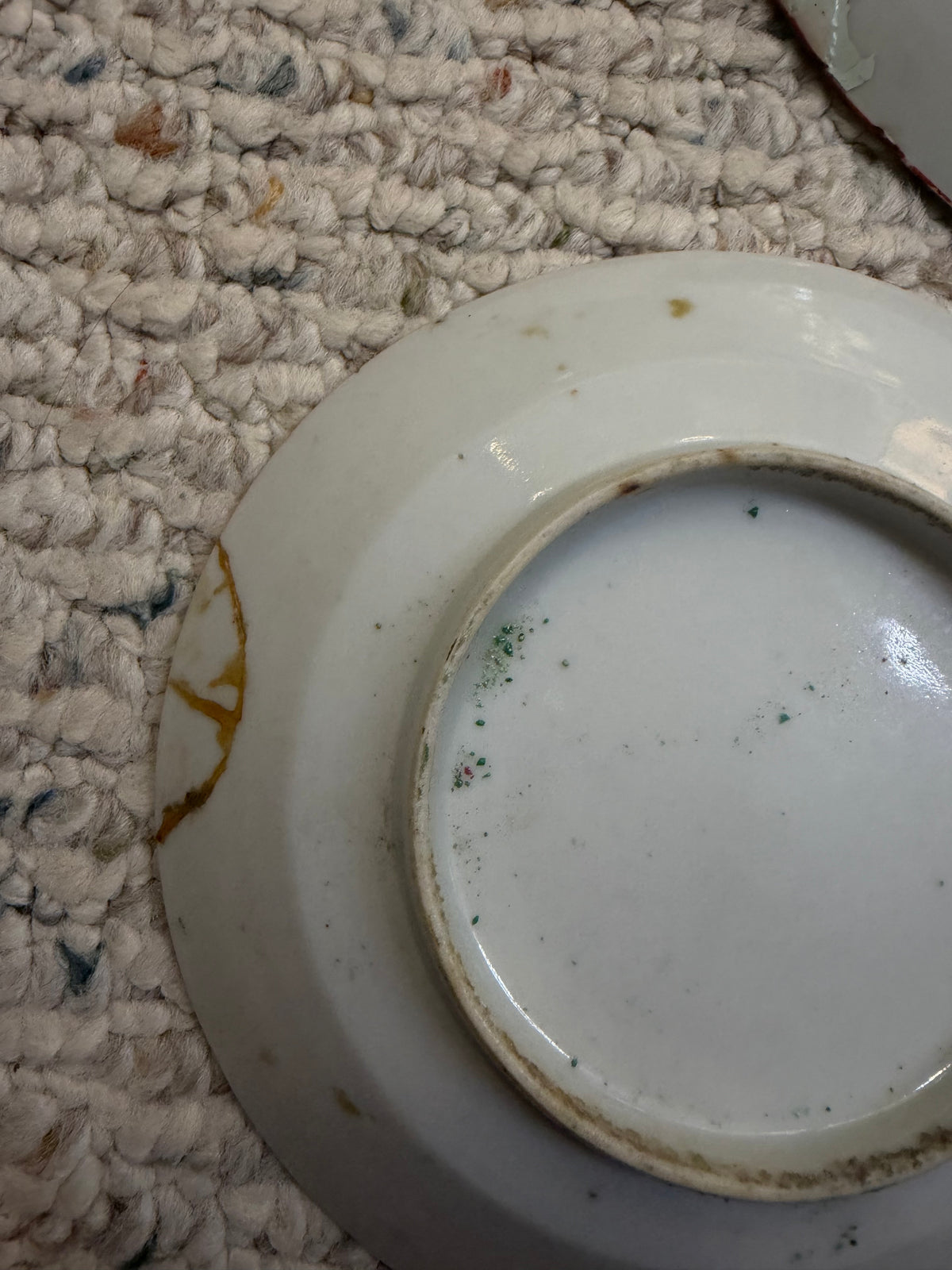 Set of antique Rose Medallion plates! As is!!
