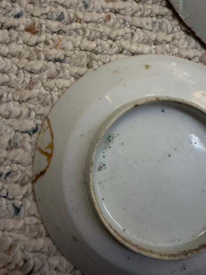 Set of antique Rose Medallion plates! As is!!