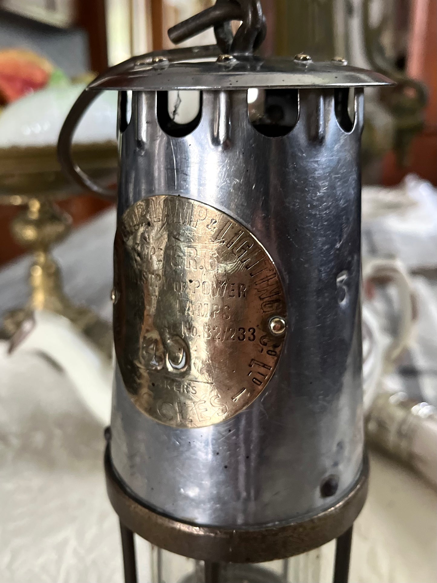 Live 08/18 Fabulous Decor - English Eccles Protector Miners Safety Lamp – Ministry of Power - Fully Stamped And Numbered