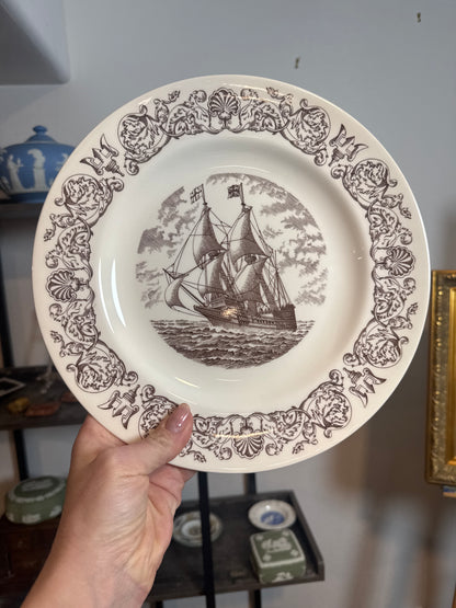 Wedgwood ship plate the Mayflower