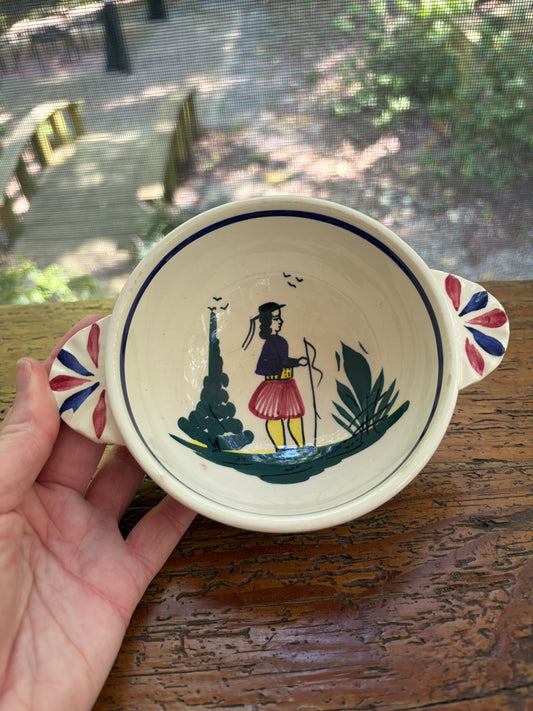 Henriot Quimper bowl with handles!