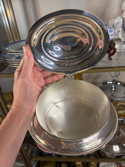 Stunning antique silverplated Barker Ellis biscuit jar!