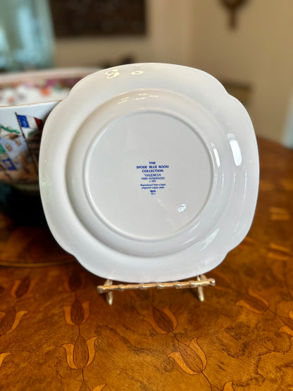 Spode Blue Room Collection Luncheon Plates | 4 Total, 3 Designs, Each Sold Separately