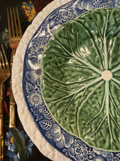 Vintage Staffordshire Of England Liberty Blue Plate 9 in hi