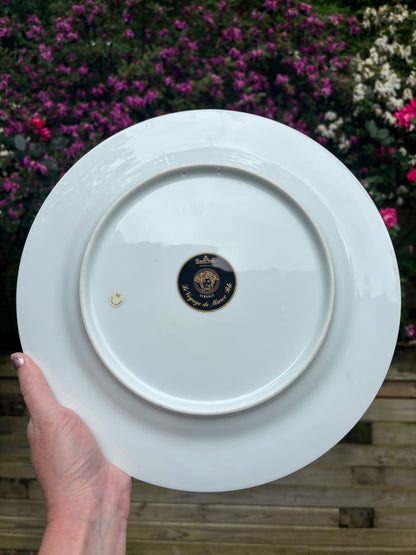 Stunning Versace Rosenthal Marco de Polo 12” charger or platter!