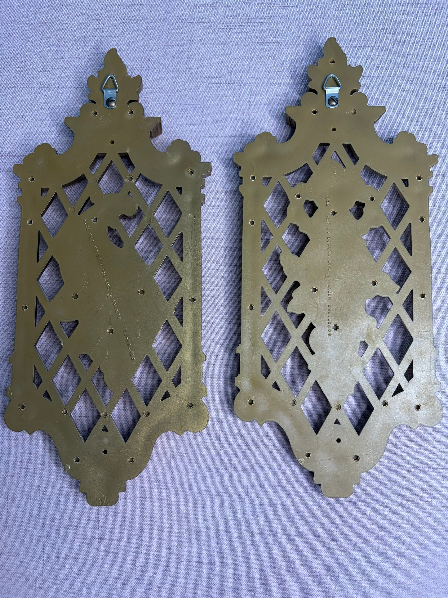 Lovely decorative wall embellishments pair!