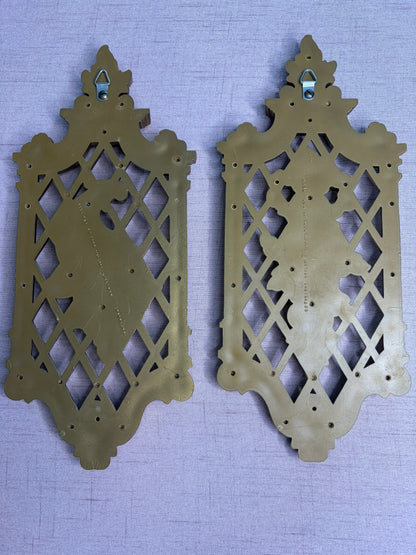 Lovely decorative wall embellishments pair!